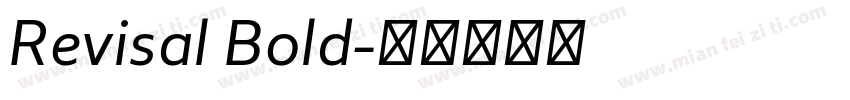 Revisal Bold字体转换